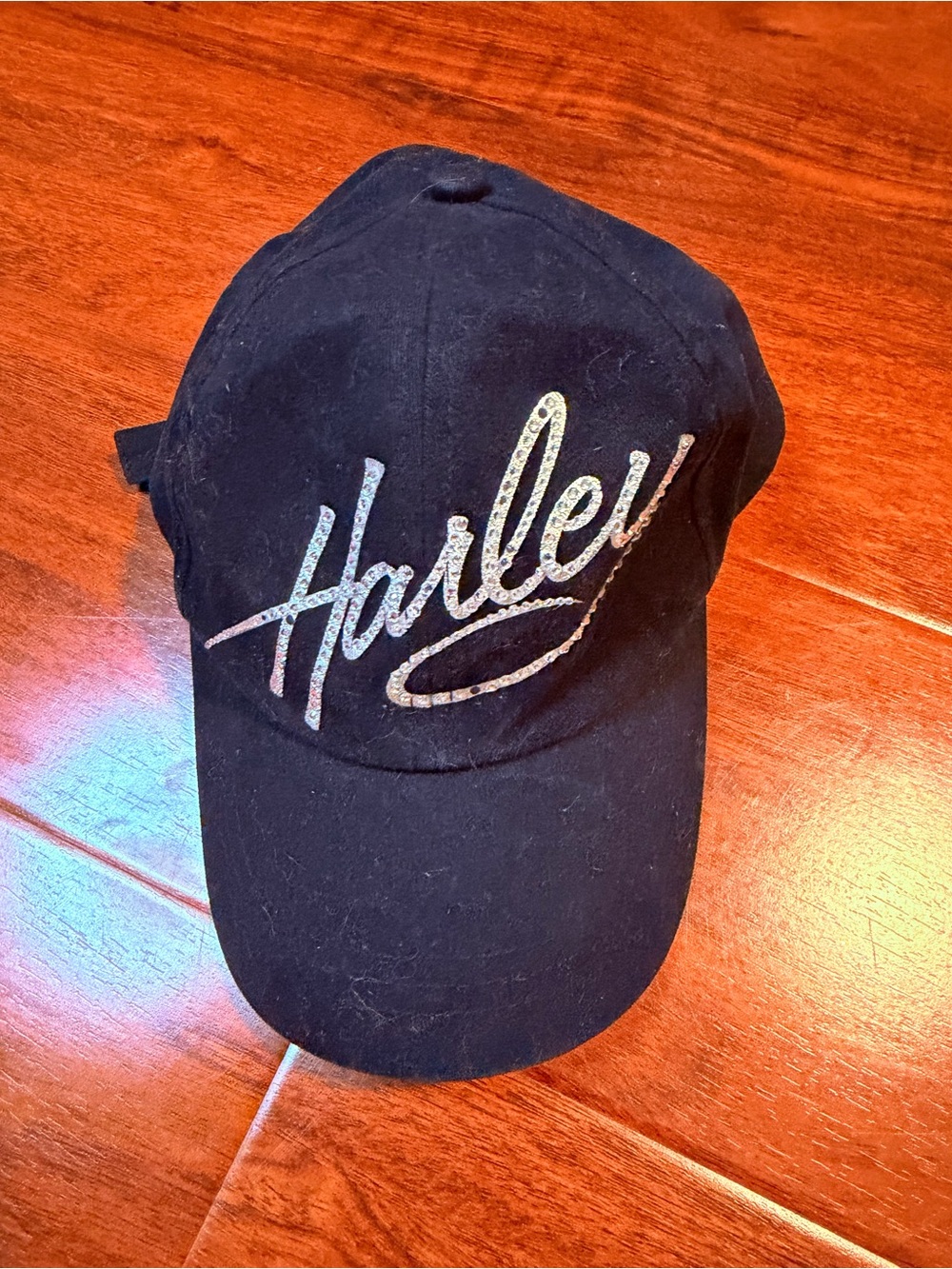 Women’s Harley-Davidson Black Cap with sparkly silver Logo